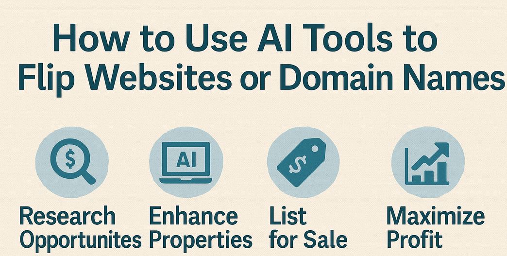 How To Use Ai Tools To Flip Websites Or Domain Names